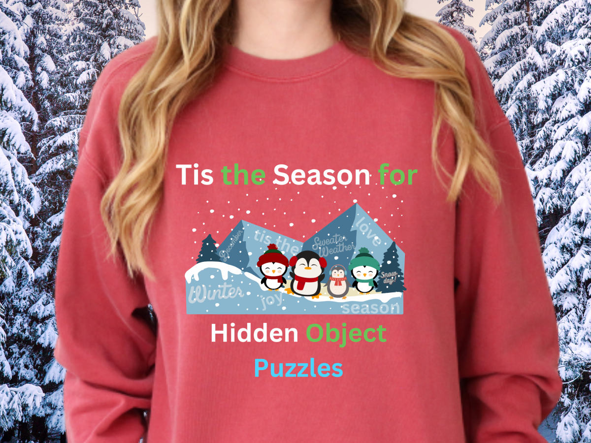 Tis the Season for a Fun Hidden Puzzle Sweatshirt